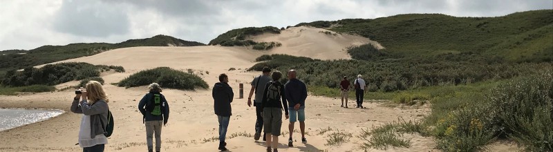 Fietsen en struinen door stuivende duinen